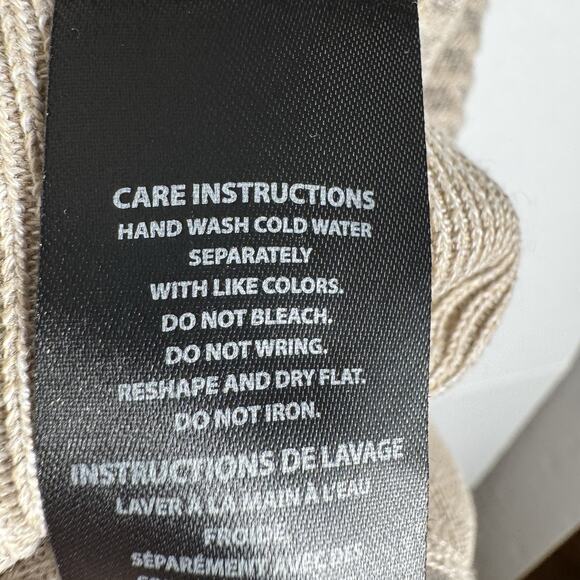 Buffalo David Bitton Men’s Knit Polo Shirt Size M NWT Beige Textured Pattern - Picture 10 of 10